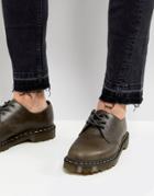 Dr Martens 1461 Washed Leather 3 Eye Shoes - Brown