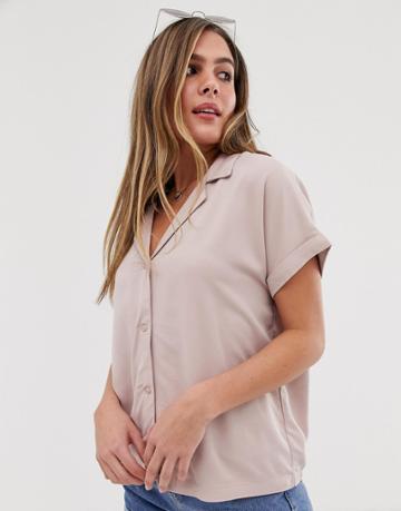 Jdy Cropped Shirt - Gray
