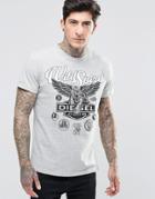 Diesel T-diego-gr Logo T-shirt - Gray Marl