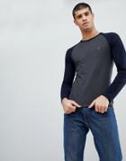 French Connection Raglan Long Sleeve Top-gray