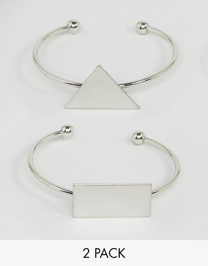 Nylon 2 Pack Shape Cuffs - Silver