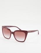 Emporio Armani Cat Eye Sunglasses-black
