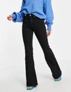 Mango Flared Jeans In Black