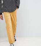 Asos Design Tall Skater Chinos In Mustard - Brown