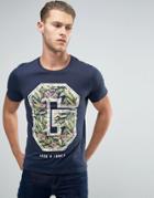 Jack And Jones T-shirt With Large Print - Navy