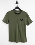 True Religion Logo Crew Neck T-shirt-green