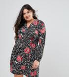 Junarose All Over Floral Dress With Drop Hem - Multi