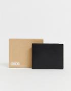 Asos Design Leather Wallet In Black With Internal Coin Ladies' Wallet