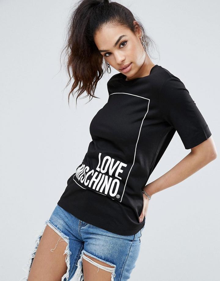 Love Moschino Iconic T-shirt - Black