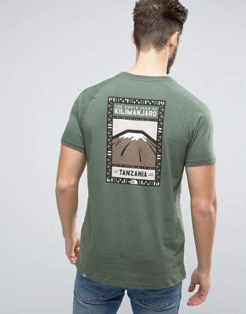 The North Face Kilimanjaro Face T-shirt In Green - Green