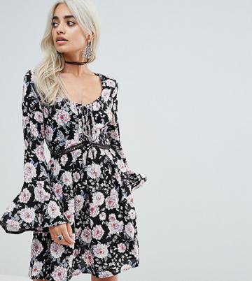 Sisters Of The Tribe Floral Dress - Black