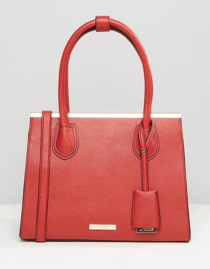 Dune Structured Tote Bag - Red