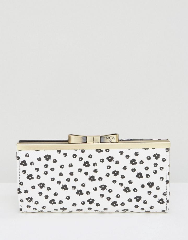 Nica Printed Purse - White