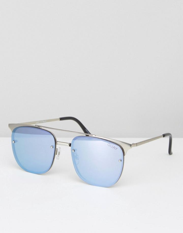 Quay Australia Private Eve Sunglasses - Blue