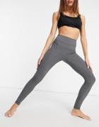 Asos 4505 Icon Legging In Cotton Touch-grey