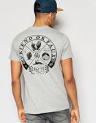 Friend Or Faux T-shirt Standard Back Print - Gray
