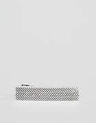 Icon Brand Antique Silver Tie Bar With Chevron Detail - Silver