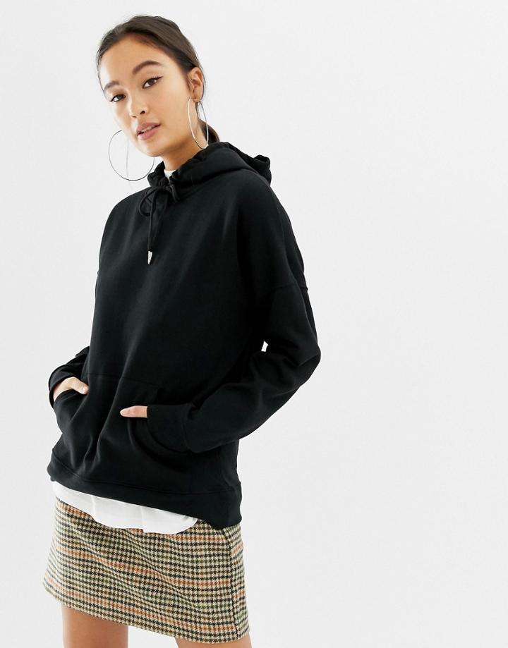 New Look Oversized Hoody In Black - Black