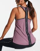 Under Armour Knockout Tank In Plum-purple