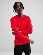 Aape By A Bathing Ape Long Sleeve Layered T-shirt With Sleeve Print In Red - Red