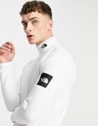 The North Face Black Box Polar Long Sleeve Top In White