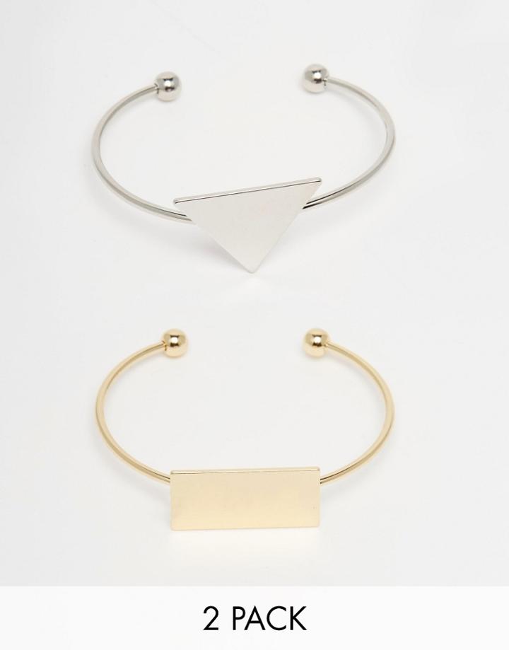 Ashiana Geo Bangle Two Pack