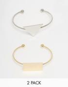 Ashiana Geo Bangle Two Pack