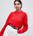 Warehouse Cable Sweater - Red