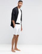 Asos Loungewear Lightweight Short With Contrast Waistband - Gray