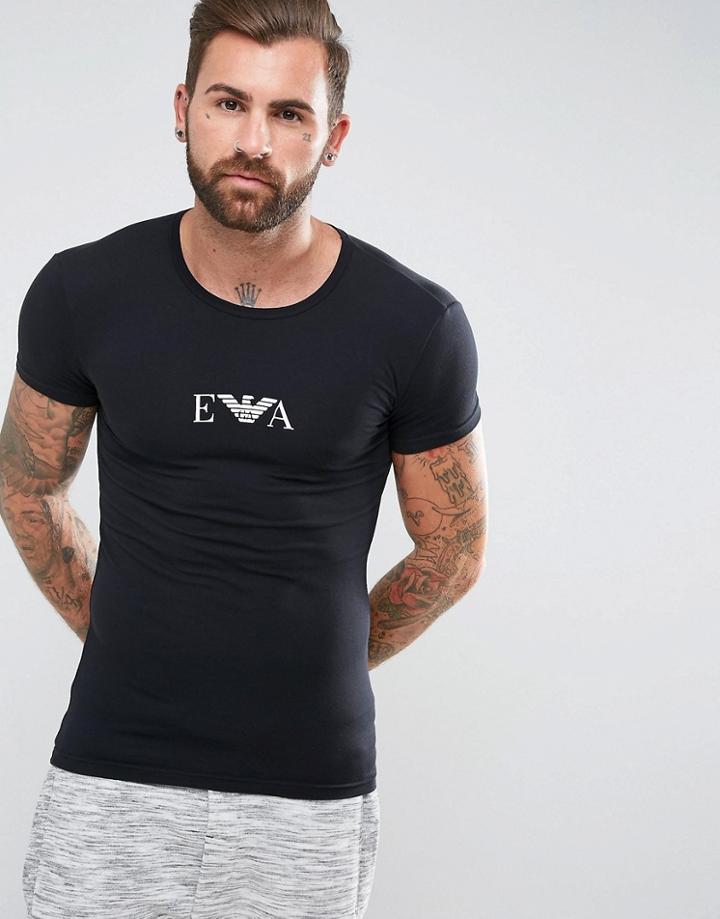 Emporio Armani Muscle Fit T-shirt In Black - Black