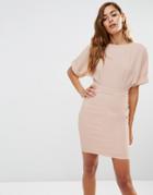 Asos Mini Wiggle Dress - Blush