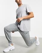 Nike Training Therma-fit Tapered Cuffed Sweatpants In Gray Heather