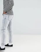 Dr Denim Slim Clark Jeans Dirty White - White