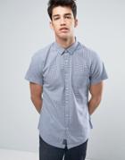 Threadbare Small Blue Check Shirt - Blue
