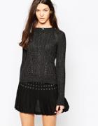 Pepe Jeans Stilt Mock Neck Cable Knit Sweater - 999