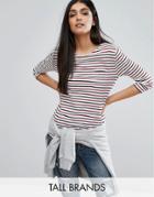 New Look Tall Multi Stripe T-shirt - Cream