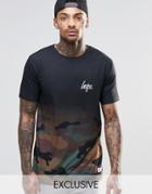 Hype T-shirt In Faded Camo - Khaki