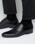 Base London Statement Leather Derby Shoes - Black