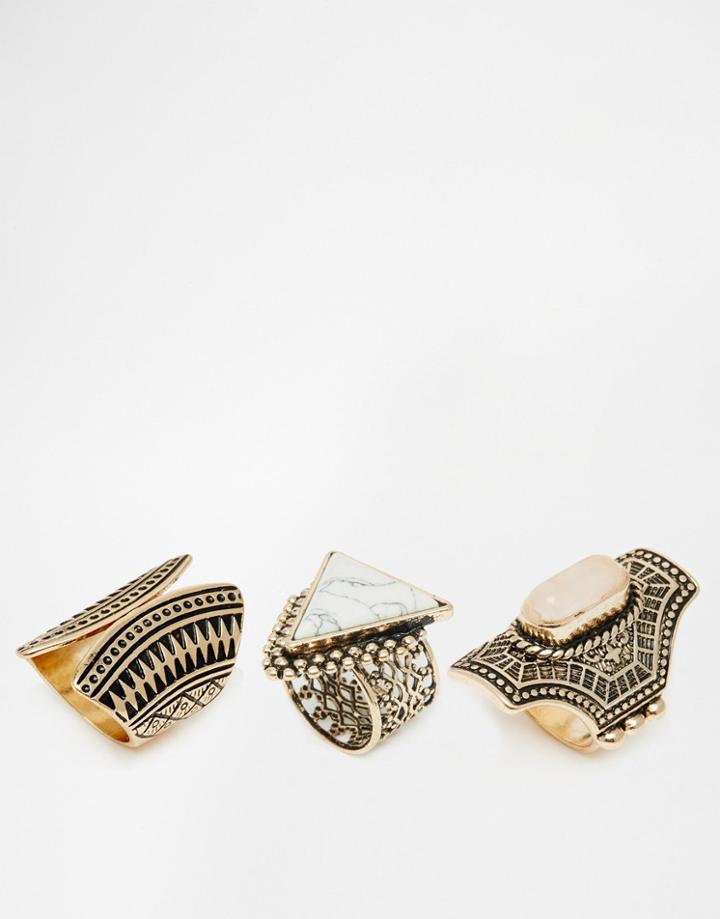 Aldo Wilian Multipack Rings - Gold