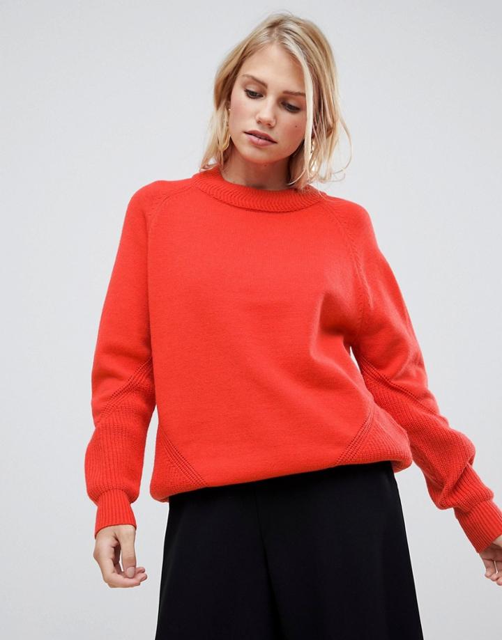 Y.a.s Peony Cozy Knit Sweater - Blue
