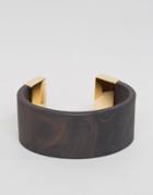 Jaeger Wood Effect Cuff - Gold