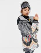 Roxy Frozen Flow Ski Jacket In Multi Print
