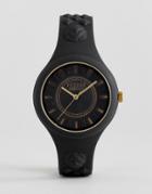 Versus Versace Soq05 Fire Island Silicone Watch In Black - Black