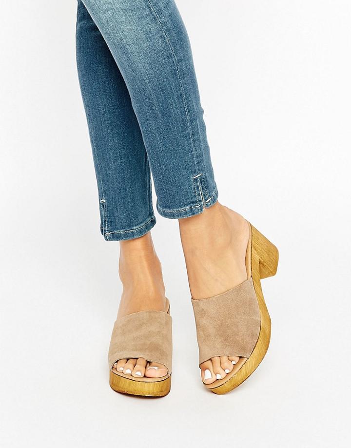 New Look Mule Wood - Beige