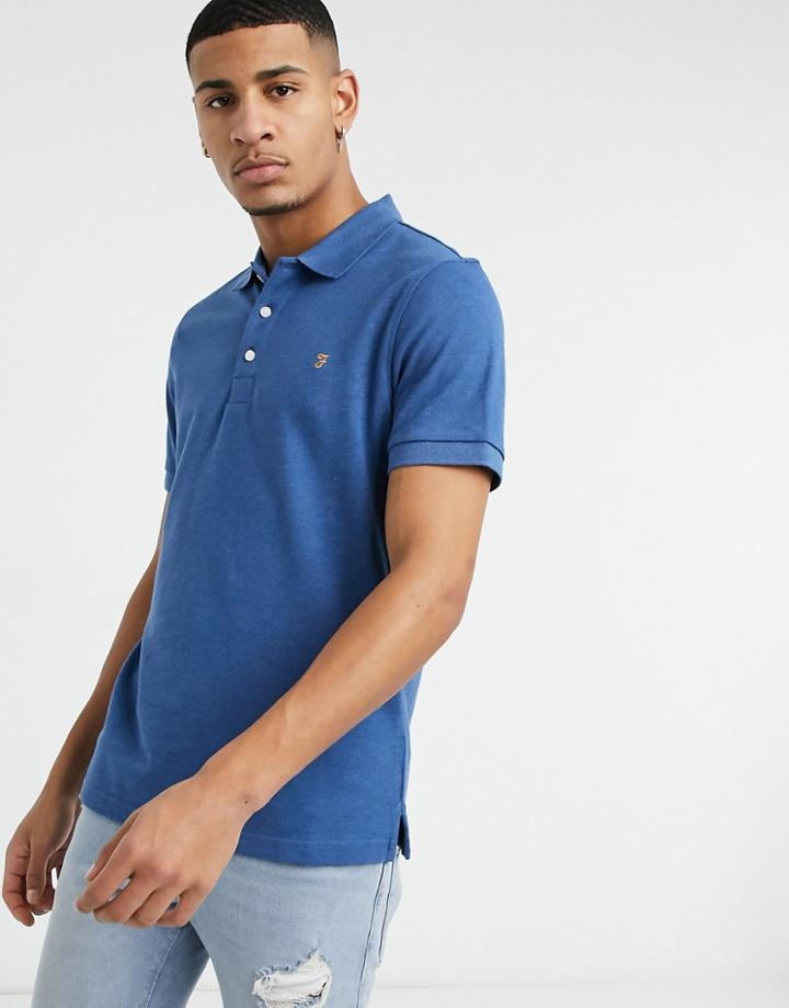 Farah Blanes Polo Shirt-blue