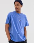 Vintage Supply T-shirt With Logo In Cobalt Blue - Blue