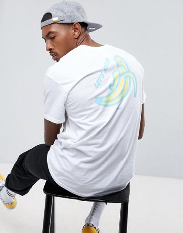 Ok-yo Banana Back Print Oversized T-shirt - White