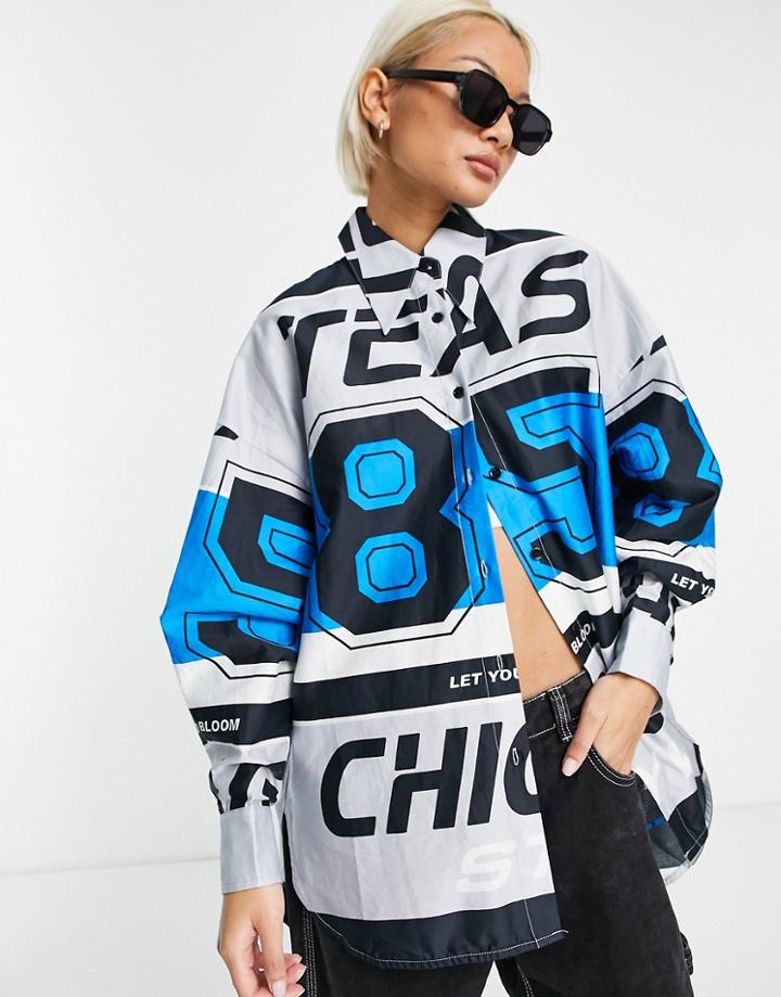 Urban Revivo Slogan Shirt In Gray