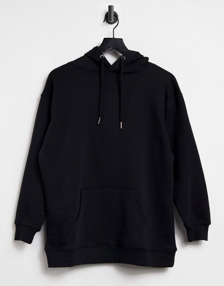 Urban Bliss Oversized Boyfriend Hoodie In Black