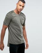 Loyalty And Faith T-shirt With Sleeve Detail - Green